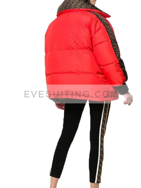 Ariana Grande Don’t look Up Riley Bina Singer Reversible Multi Color Puffer Jacket