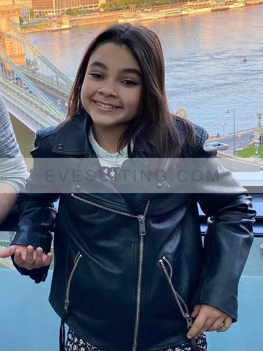 Ariana Greenblatt Borderlands 2024 Black Leather Jacket