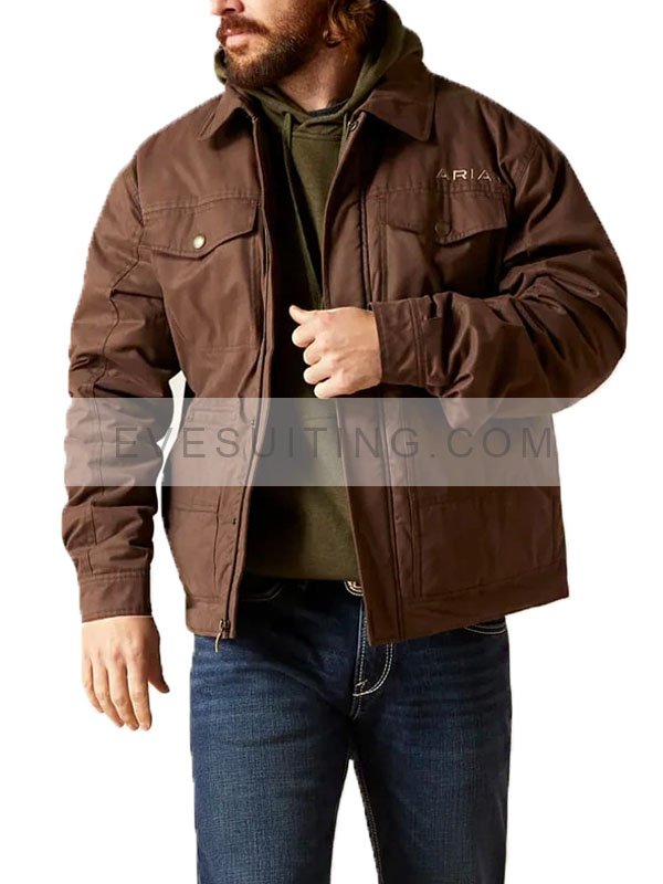 Ariat Men’s Brown Bracken Grizzly 2.0 Canvas Concealed Carry Jacket - Recreation