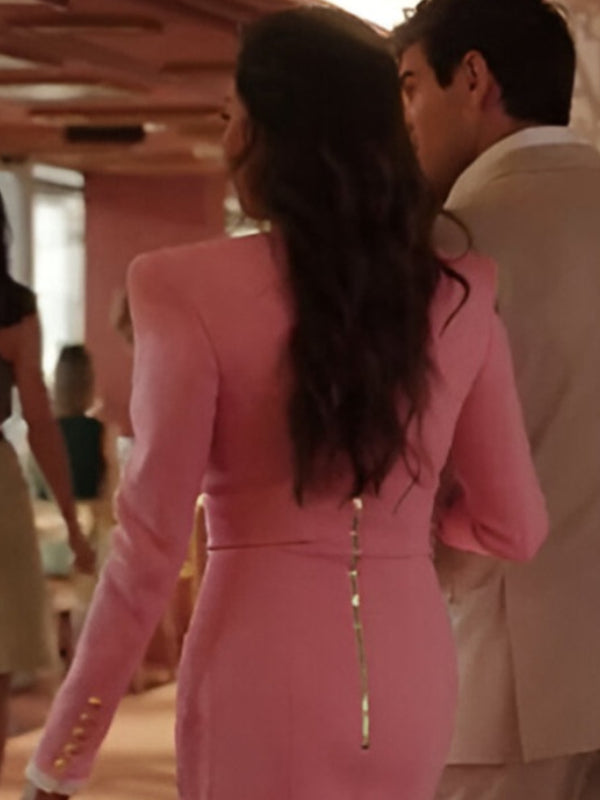 Ashley Park Pink Dress Coat
