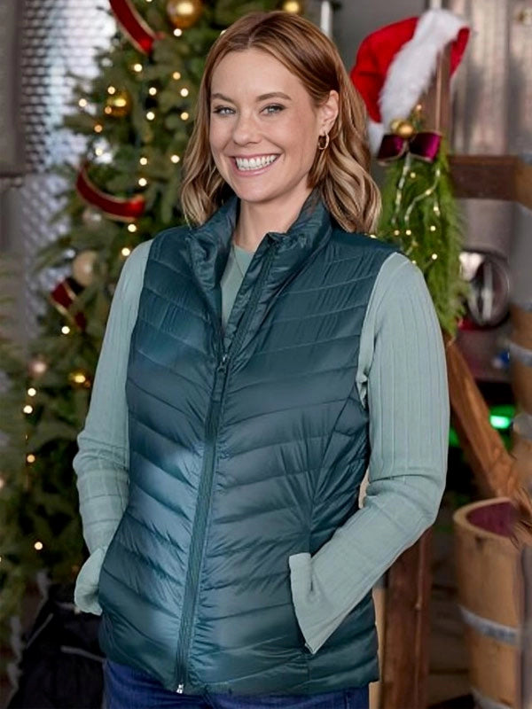 Ashley Williams Jingle Bell Run 2024 Green Vest