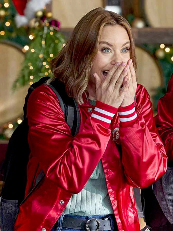 Ashley Williams Red Satin Jacket