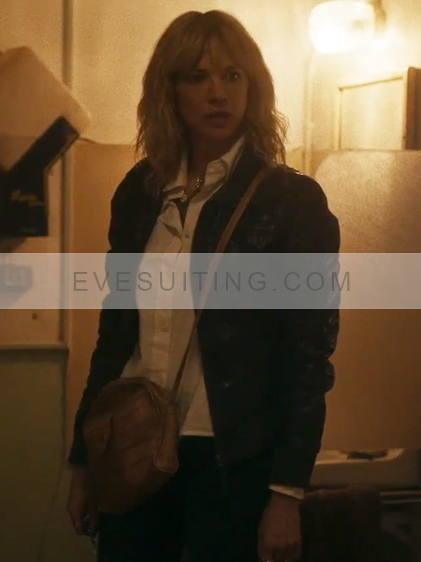 Asia Argento Interstate 2024 Leather Jacket