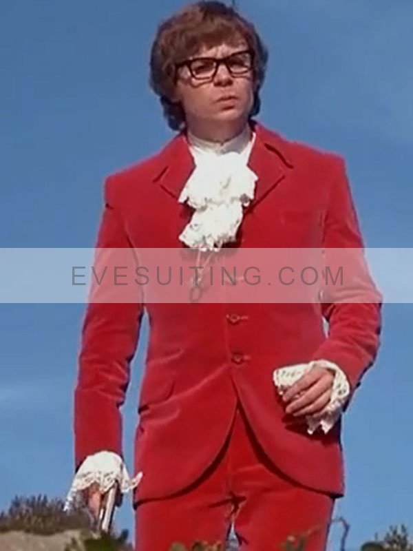 Austin Powers Pinstripe Red Blazer