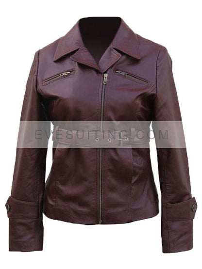 Avengers Peggy Carter Brown Leather Jacket