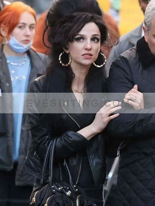 Back To Black 2024 Marisa Abela Leather Jacket