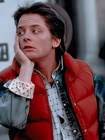 Back To The Future Michael J. Fox Puffer Vest