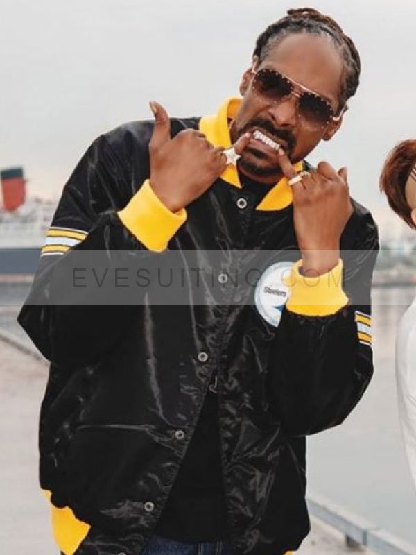 Back in The Game Varsity Black Bomber Jacket