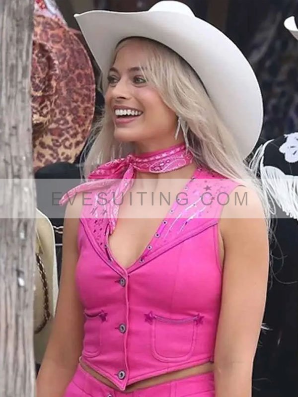 Barbie Margot Robbie Pink Cotton Vest