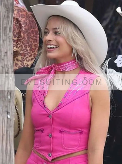 Barbie Margot Robbie Pink Cotton Vest
