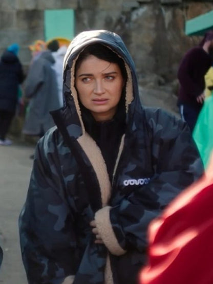 Becka Garvey Bad Sisters S02 Eve Hewson Camo Long Jacket