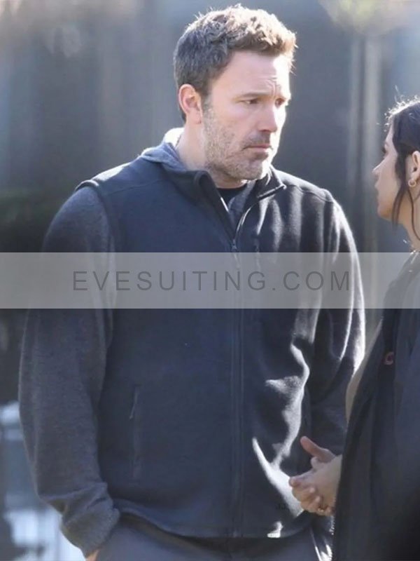 Ben Affleck Deep Water 2022 Vic Van Allen Black Wool Vest