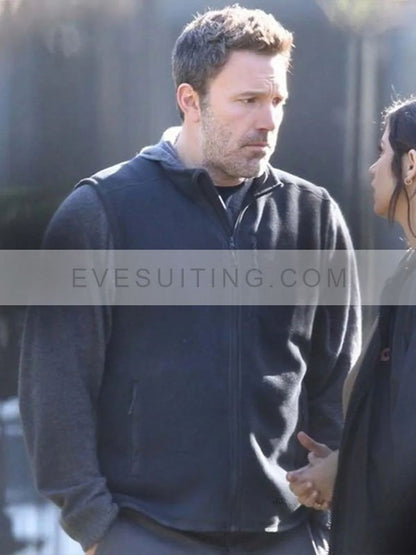 Ben Affleck Deep Water 2022 Vic Van Allen Black Wool Vest