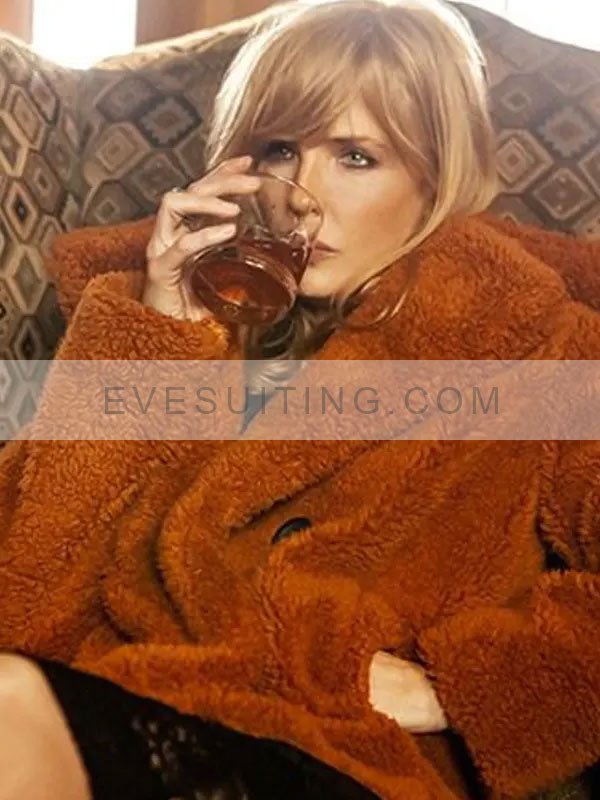 Beth Dutton Kelly Reilly Yellowstone Orange Fur Coat