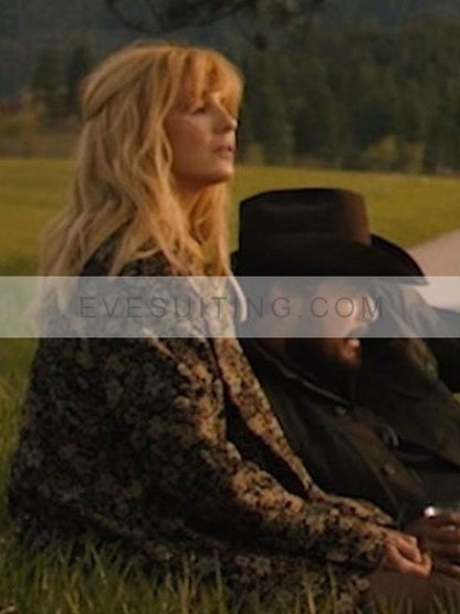 Beth Dutton Season 5 Kelly Reilly Floral Coat