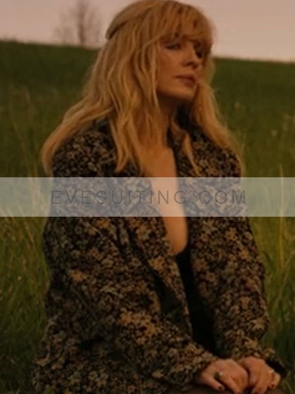 Beth Dutton Tv Series Yellowstone Season 5 Floral Coat