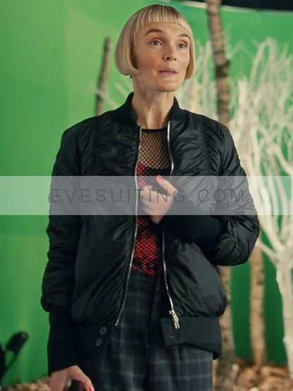 Betty Geek Girl 2024 Black Bomber Jacket