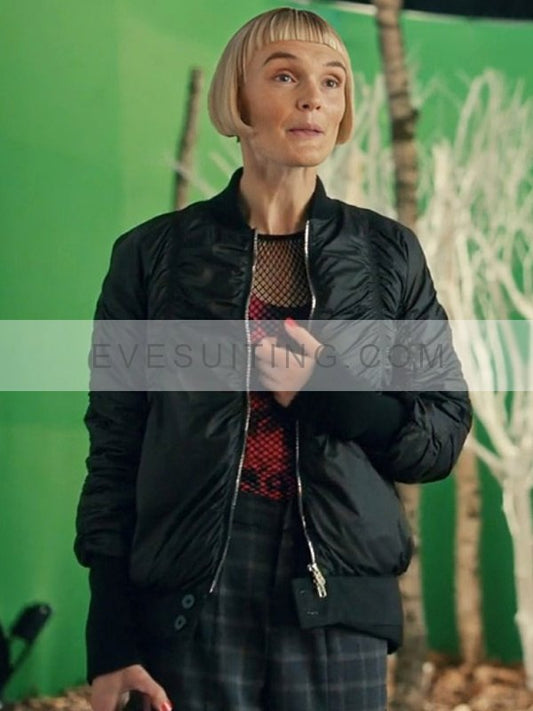 Betty Geek Girl 2024 Black Bomber Jacket