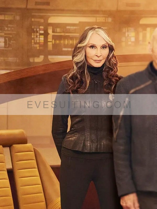 Beverly Crusher Star Trek Picard Season 3 McFadden Leather Jacket