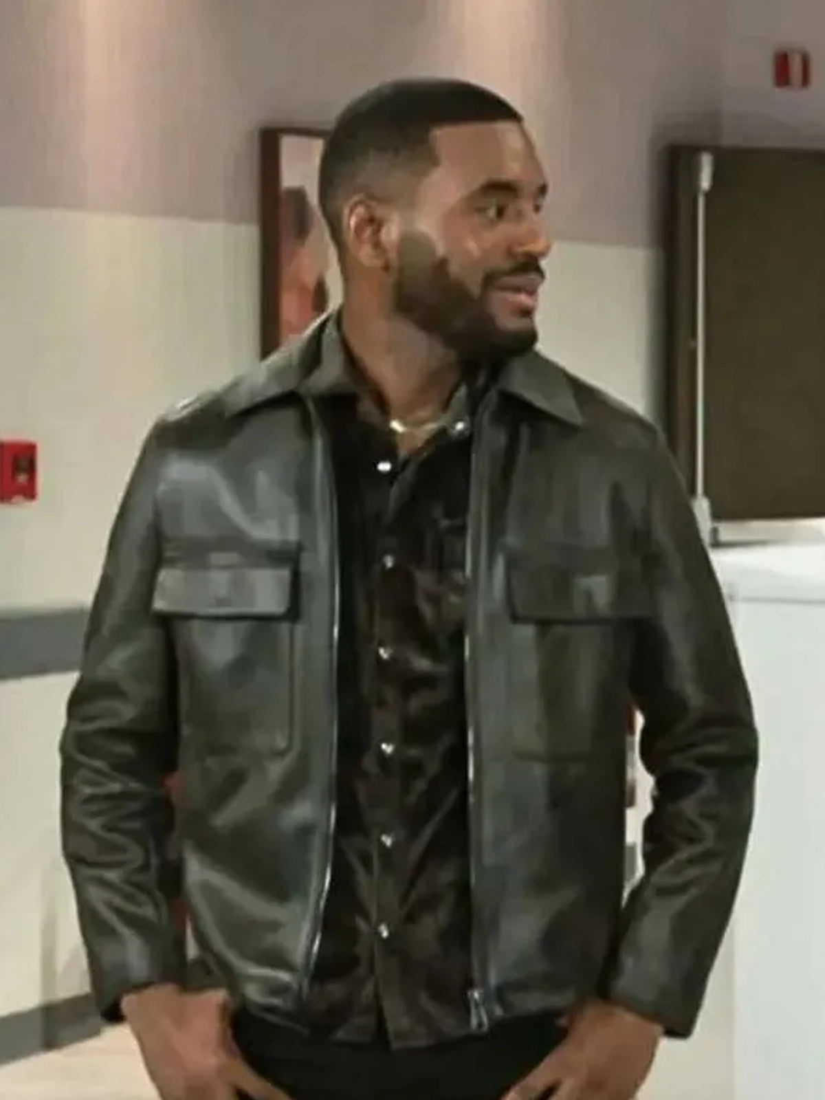 Beyond the Gates Andre Richardson Black Leather Jacket
