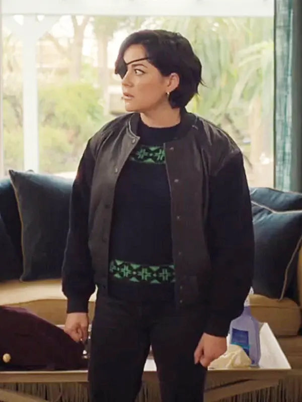 Bibi Garvey Bad Sisters Season 1 Black Bomber Jacket