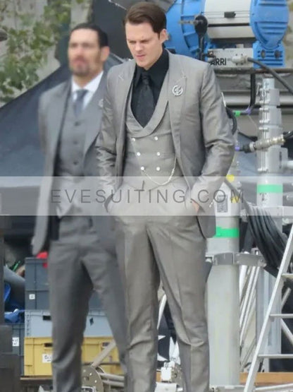 Bill Skarsgard Gray Blazer