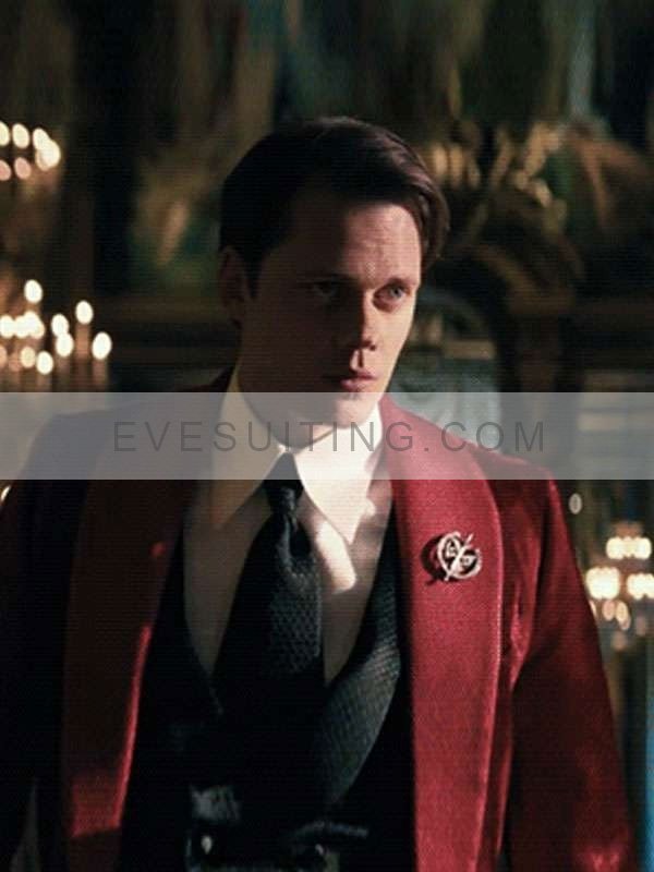 Bill Skarsgard Red Blazer