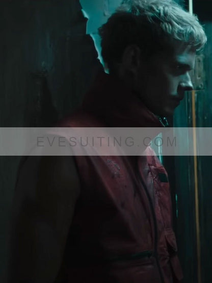 Bill Skarsgård Red Polyester Vest