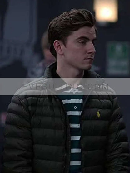 Billy Haris S02 Ted Lasso Colin Hughes Black Puffer Jacket