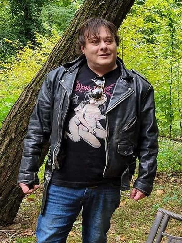 Billy Movie The Forest Hills 2024 Edward Furlong Black Leather Jacket