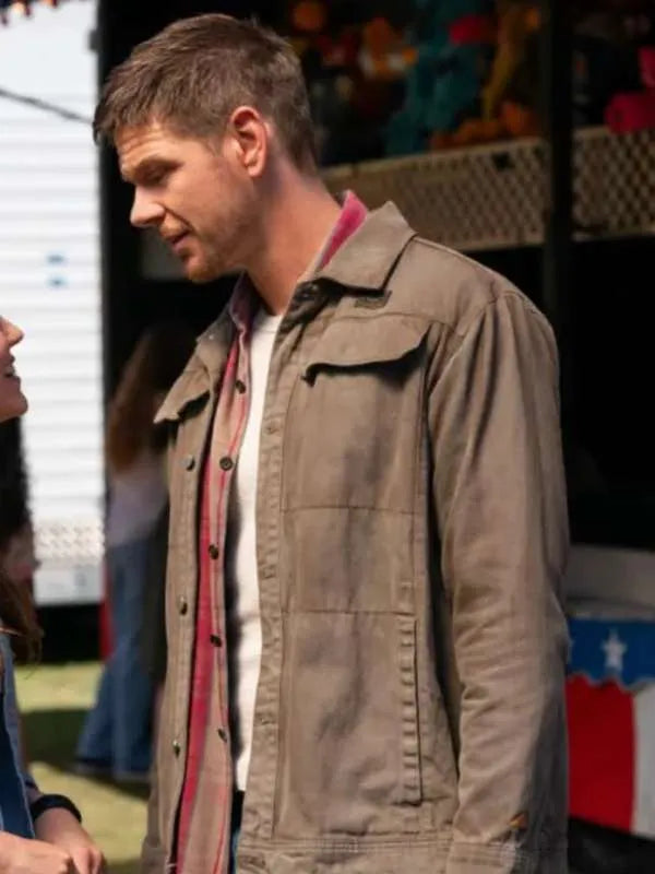 Billy Pace Paradise S01 Jon Beavers Grey Cotton Jacket