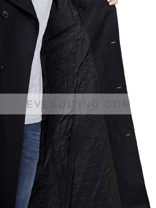 Black Wool Peacoat