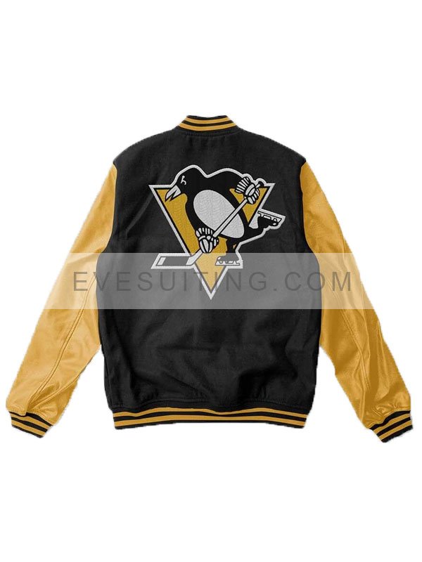 Black & Yellow Penguins Varsity Jacket