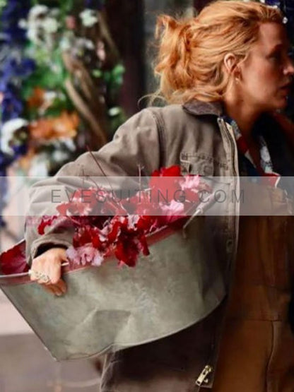 Blake Lively Grey Jacket