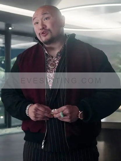 Blood Boots TV Series The Brothers Sun 2024 Jon Xue Zhang Bomber Wool Jacket