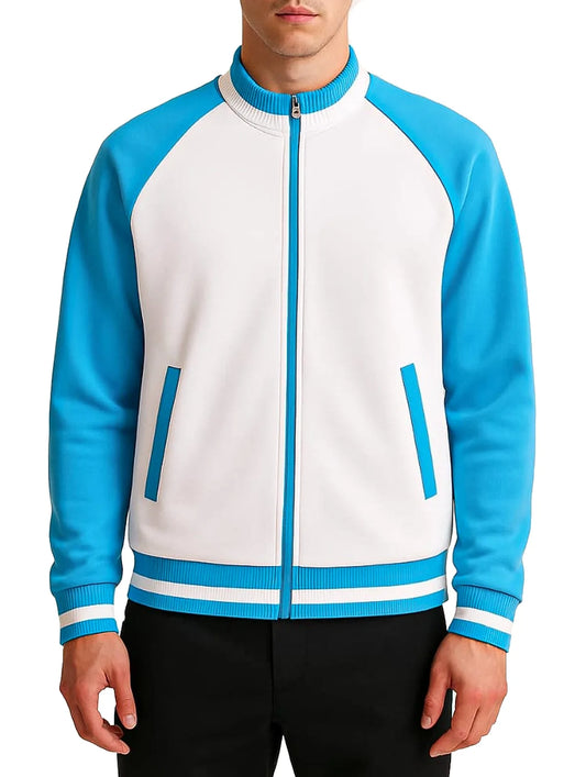 Blue And White Dragon Ball Z Goku Bomber Jacket