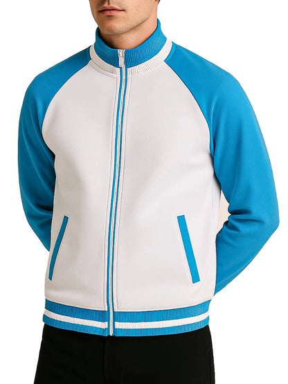 Blue And White Goku Bomber Jacket