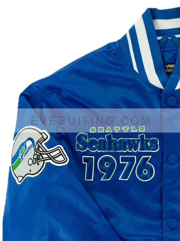 Blue Seattle Seahawks 1976 Jacket
