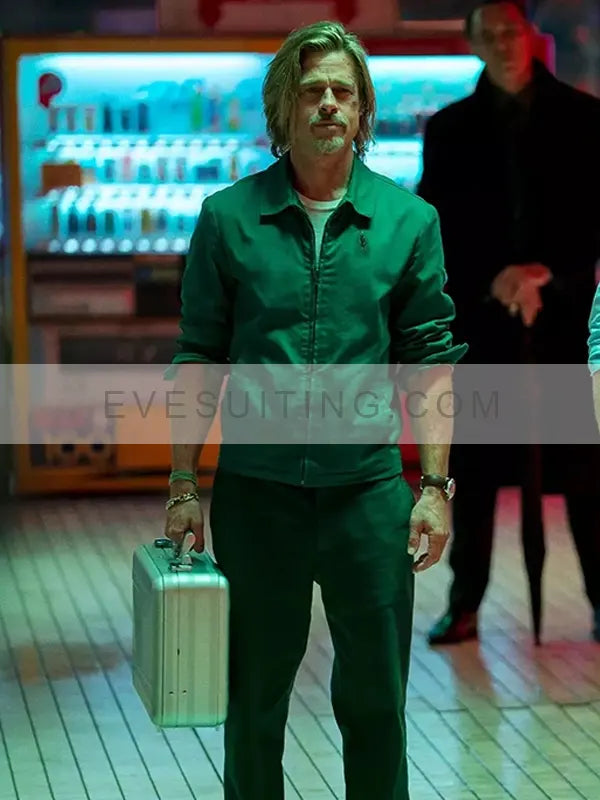 Brad Pitt Bullet Train Green Jacket