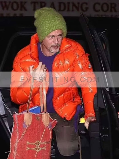 Brad Pitt Puffer Jacket