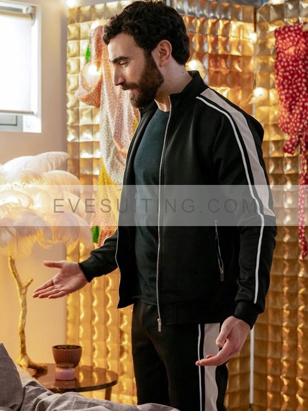Brett Goldstein Ted lasso Roy Kent Black Track Jacket