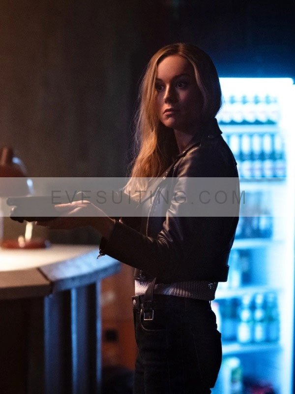 Brie Larson Tess Fast X 2023 Black Leather Jacket