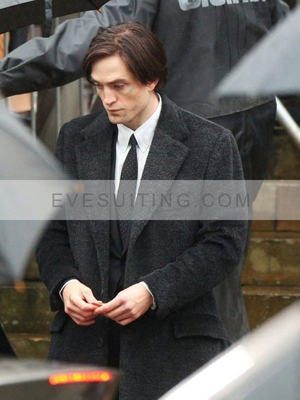 Bruce Wayne The Batman 2022 Robert Pattinson Wool Coat