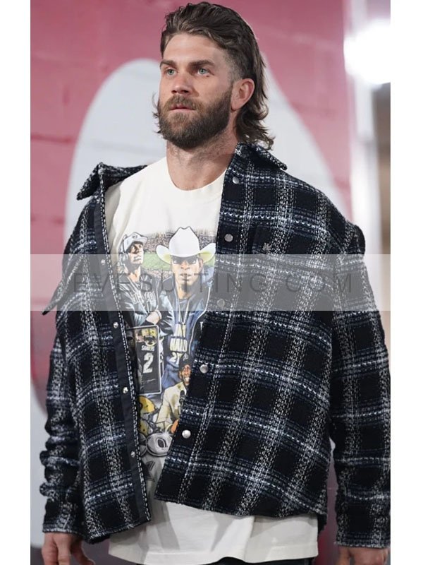 Bryce Harper MLB Checkered Shirt
