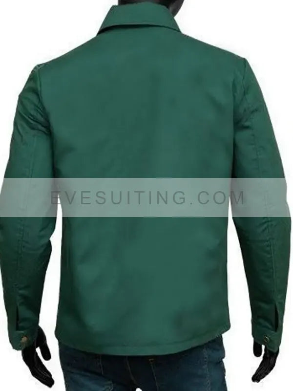 Bullet Train Ladybug Green Zip-up Jacket