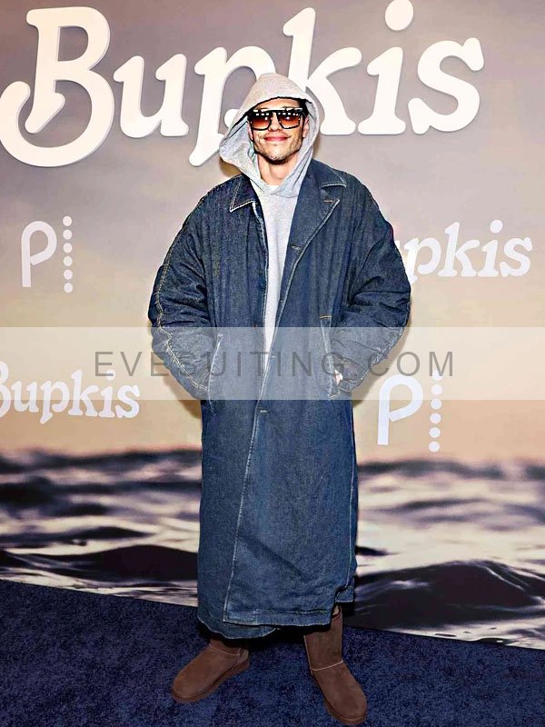 Bupkis 2023 Pete Davidson Denim Coat