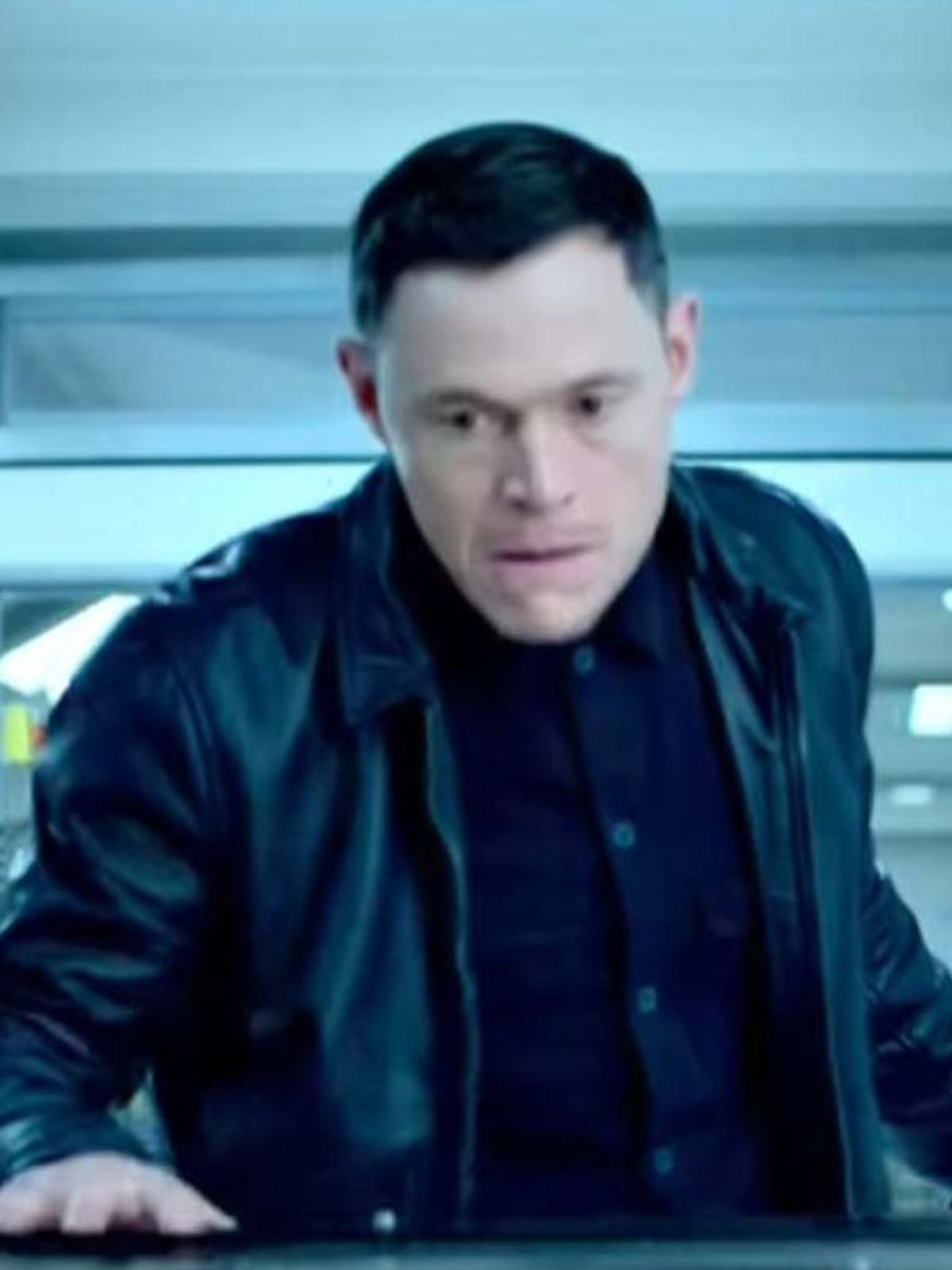 Burn Gorman Lift 2024 Cormac Black Leather Jacket