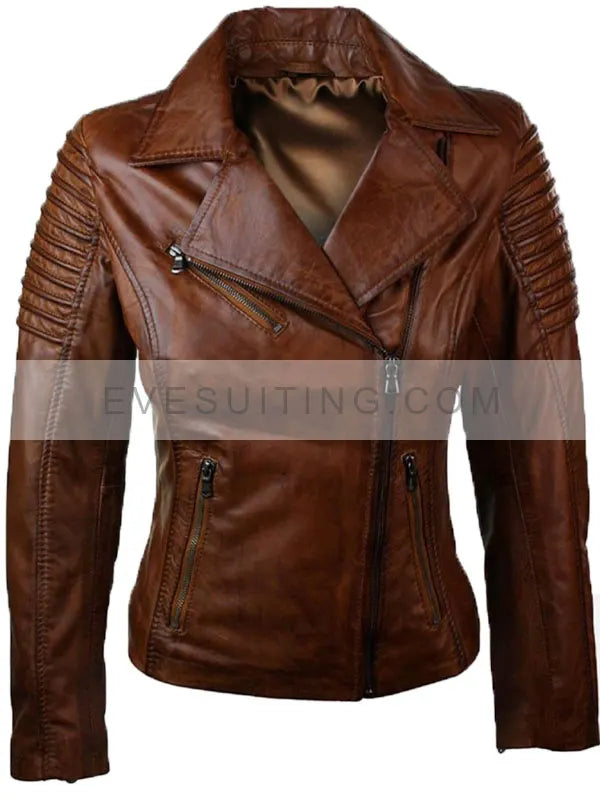 Cafe Racer Brown Leather Jacket