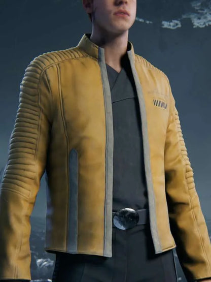 Cal Kestis Yellow Leather Jacket