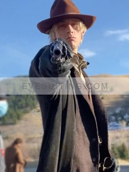 Cal The Last Son Machine Gun Kelly Black Wool Coat